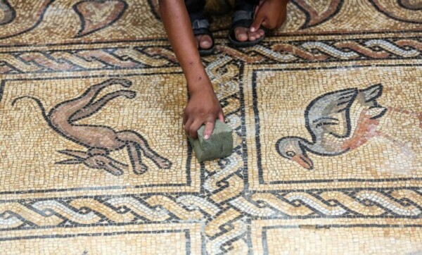 Gaza: scoperto un mosaico di origine bizantina