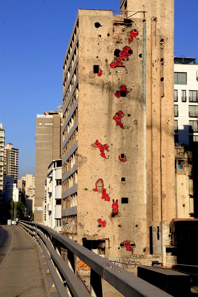 L'arte urbana di Jad el-Khoury contro i segni della guerra